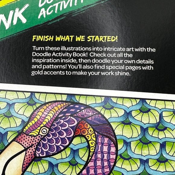 Crayola Art With Edge  Animal Ink Doodle Activity Coloring Book 32 Pages New - Picture 5 of 9